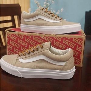 Vans Old Skool - (Washed Canvas) Doeskin/True White